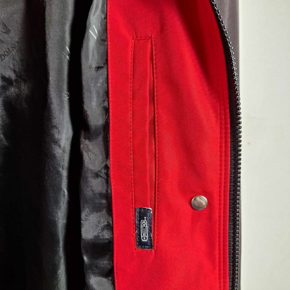 London Fog Lined Black Trench Coat Size Large - Picture 3 of 7